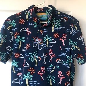 Chubbies half button up Hawaiian shirt